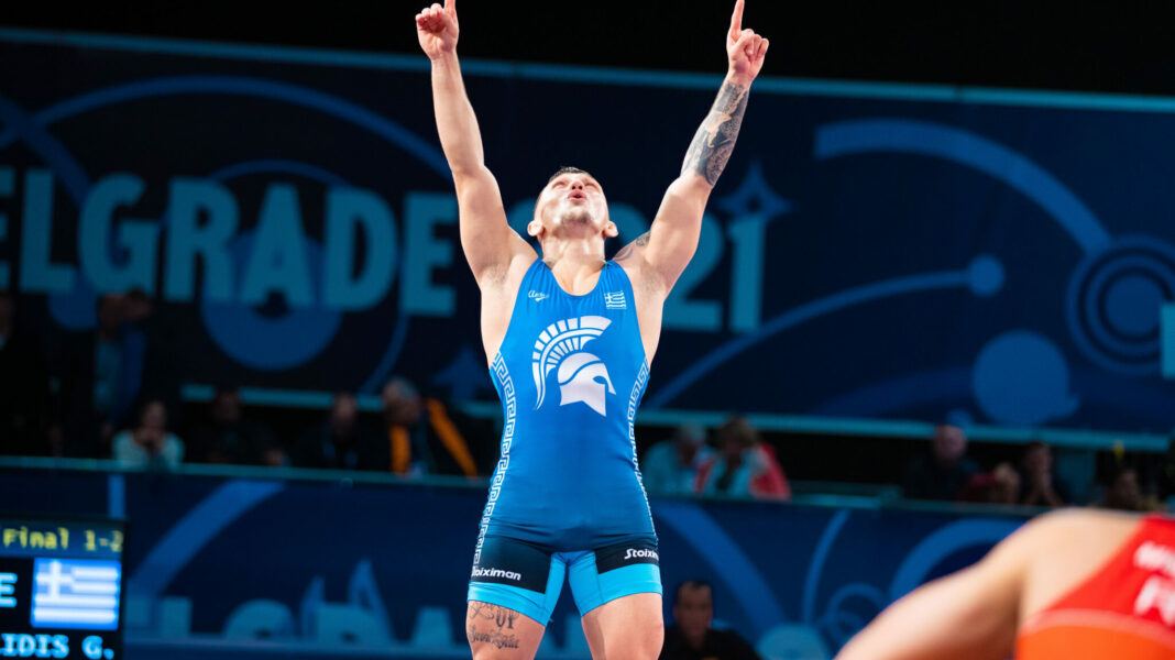 GEORGIOS PILIDIS: Greek wrestler crowned world champion after winning gold at World Youth Championship 1