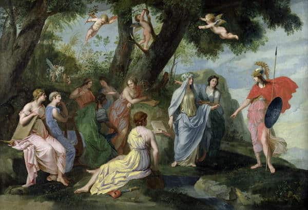 Jacques Stella Minerva with the Muses 1640 45