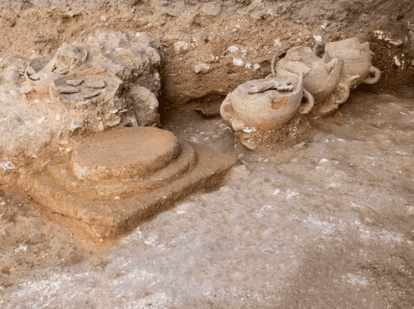  Israel ancient Greek amethyst ring Byzantine wine factory