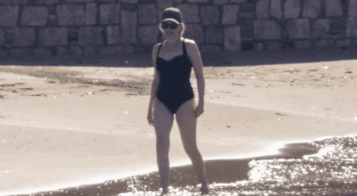 Kylie Minogue Athens beach
