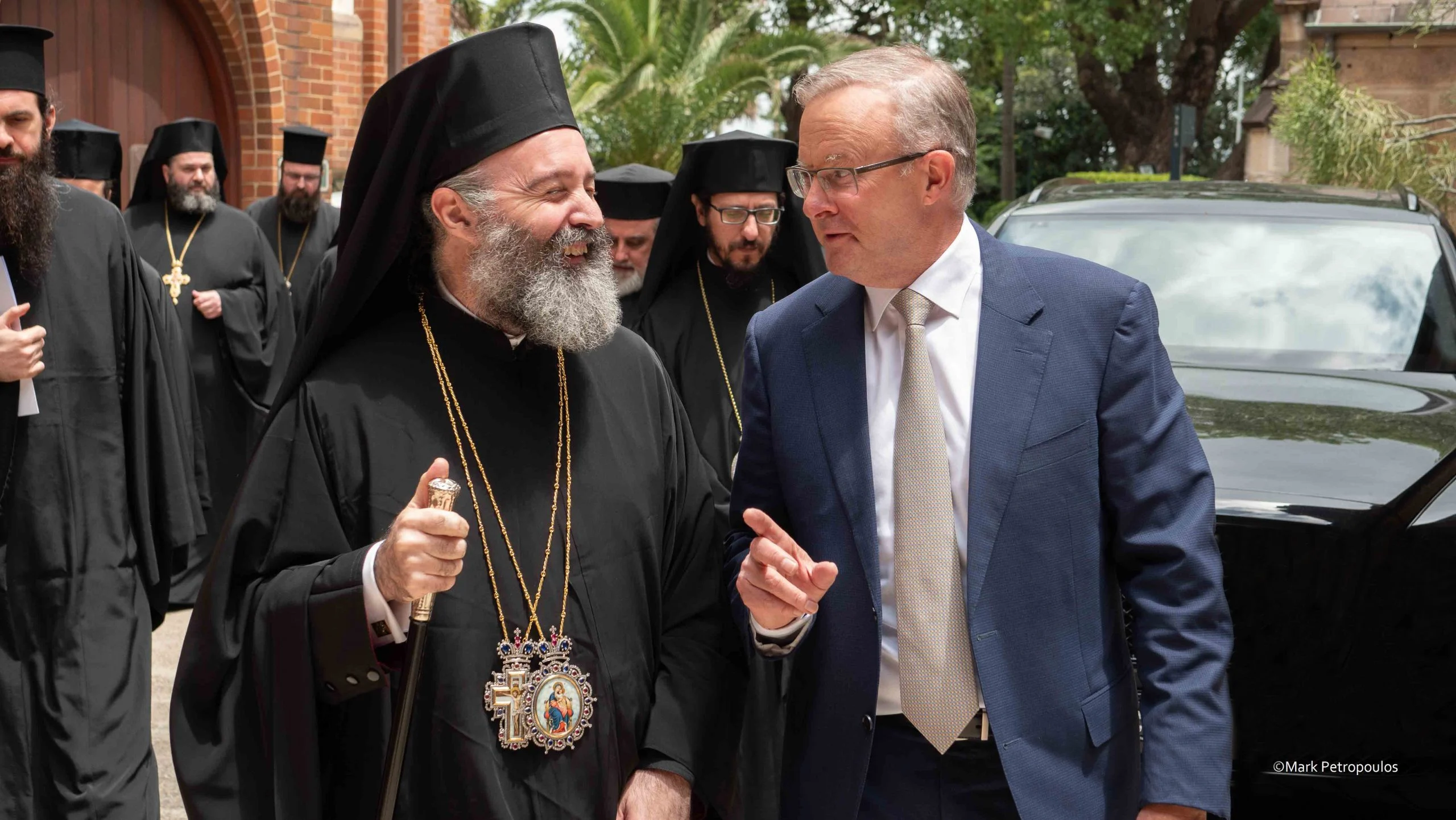 Opposition Leader Anthony Albanese visits the Holy Archdiocese of Australia