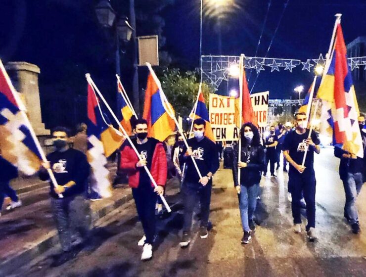 Armenians rally in Athens, march to Turkish Embassy 5