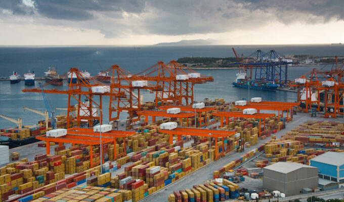 Piraeus container port