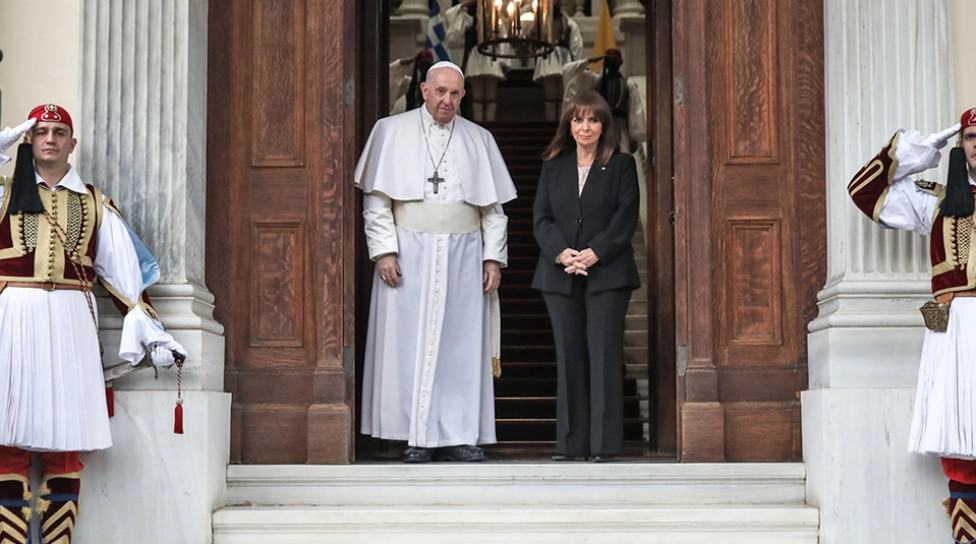 Pope Francis Katerina Sakellaropoulou