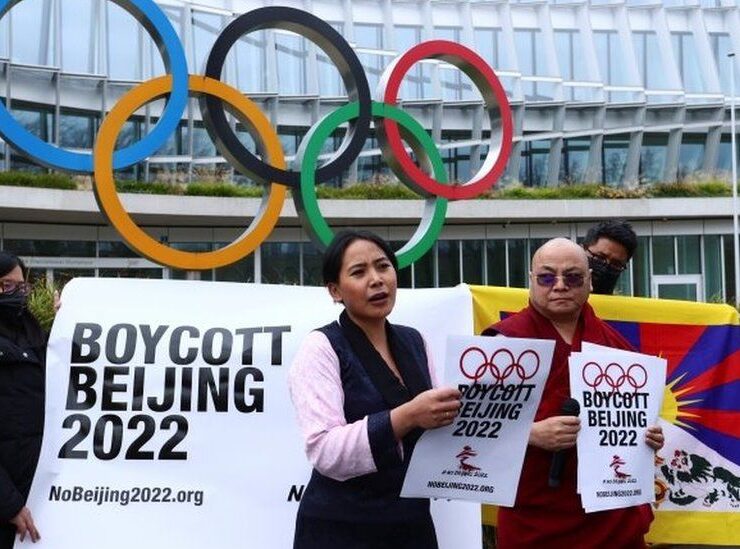 Beijing 2022 Winter Olympic protest boycott Greek Olympic Committee