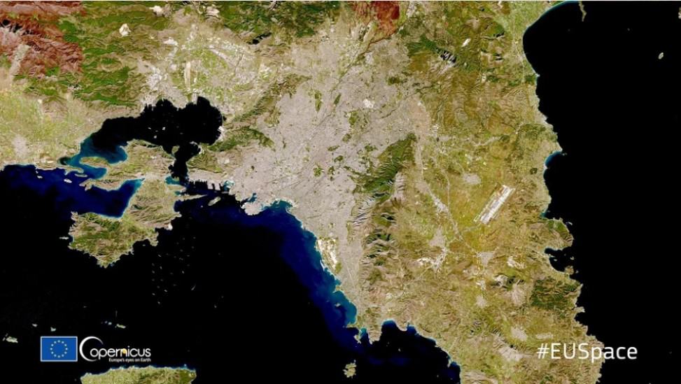 satellite Copernicus Sentinel-2 Athens photo
