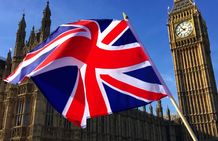 Westminster Big Ben British Britain flag London Greeks
