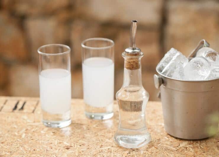 tsipouro on ice