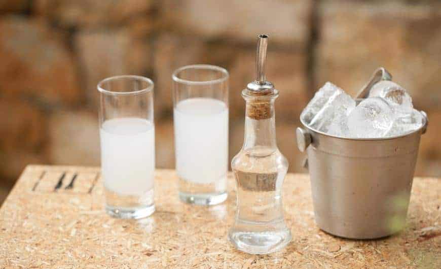 tsipouro on ice