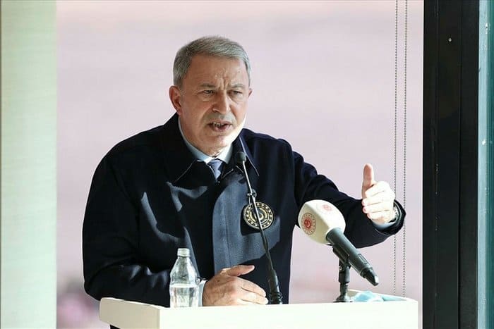 Turkish Defence Minister Hulusi Akar Kastelorizo