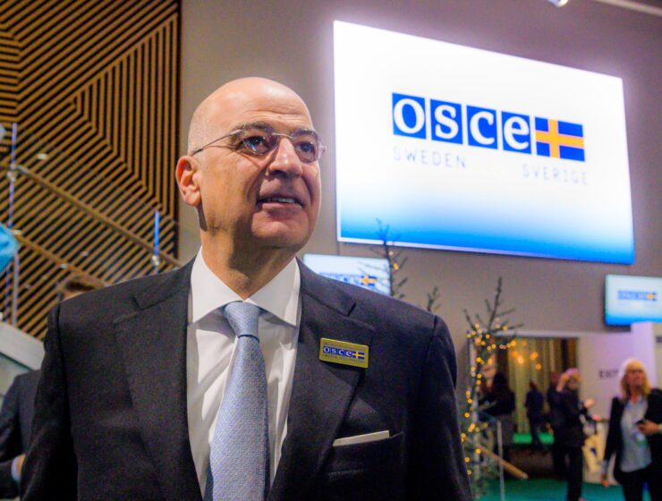 Greek Foreign Minister Nikos Dendias OSCE