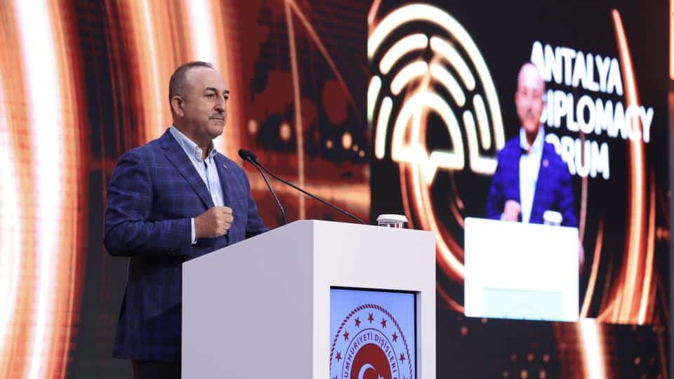 Mevlüt Çavuşoğlu Antalya Diplomacy Forum