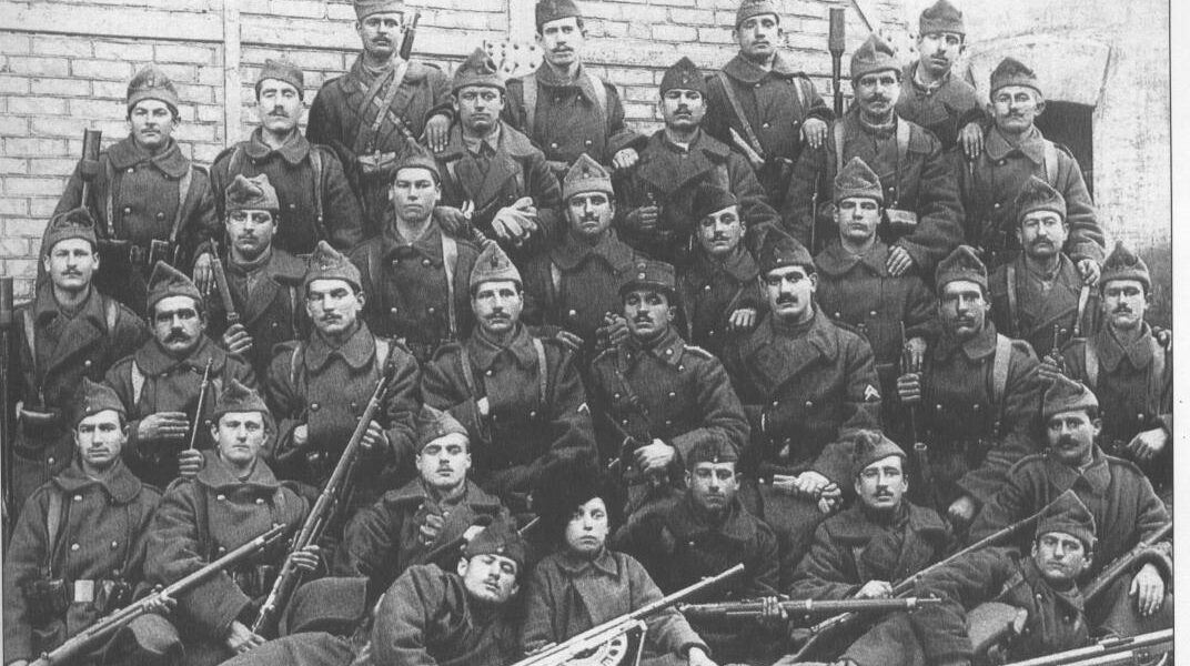 Greek army soliders during the Allied Intervention in Ukraine, 1919