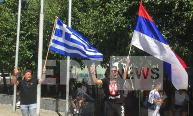 Greeks Serbs support Novak Djokovic in Australia January 10 2022