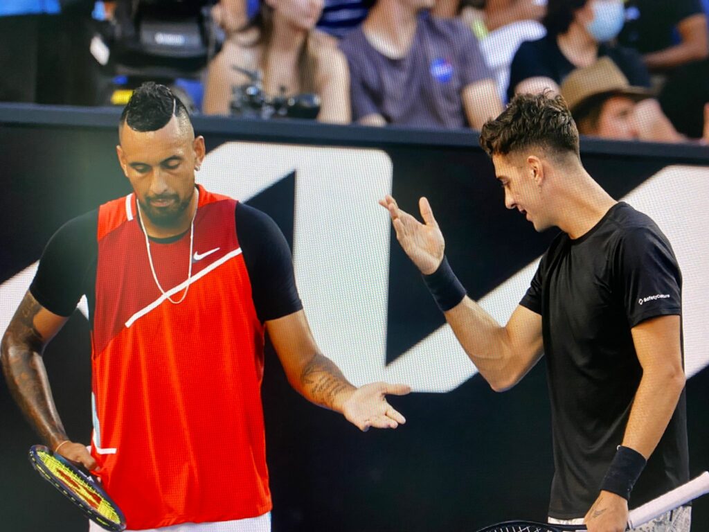 Kia Arena turns into Gladiator arena for the Australian double duo of Kyrgios Kokkinakis to reach their first Grand Slam semifinal with a 7-5 3-6 6-3 3