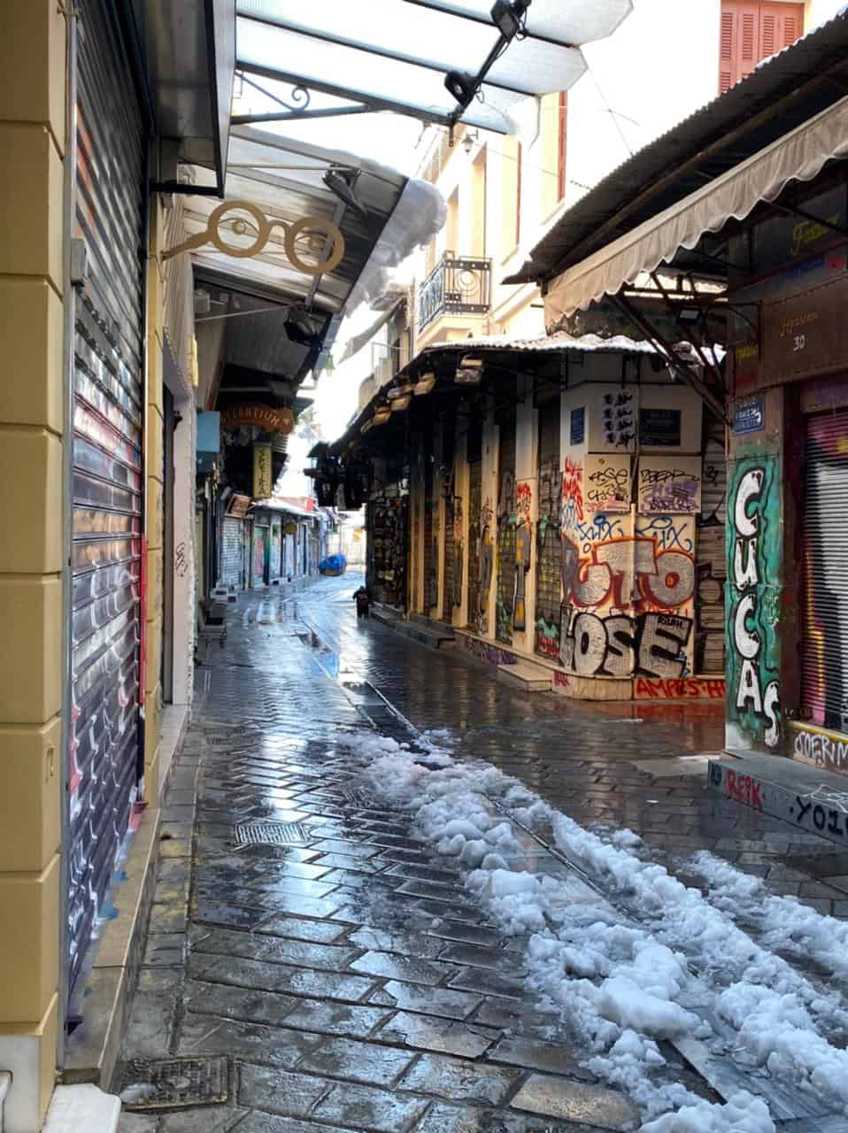 Athens after Elpis snowstorm - SEE the photos 13