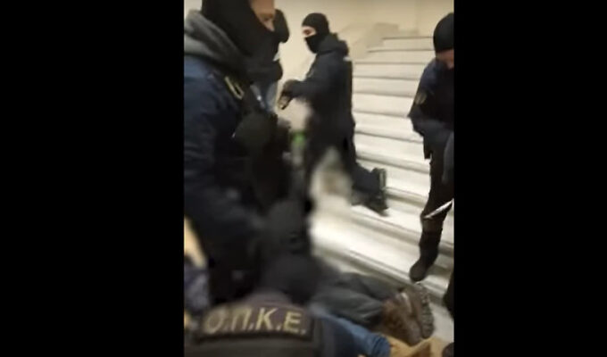 Greek police releases video of arrests at Athens University following assault incident 2