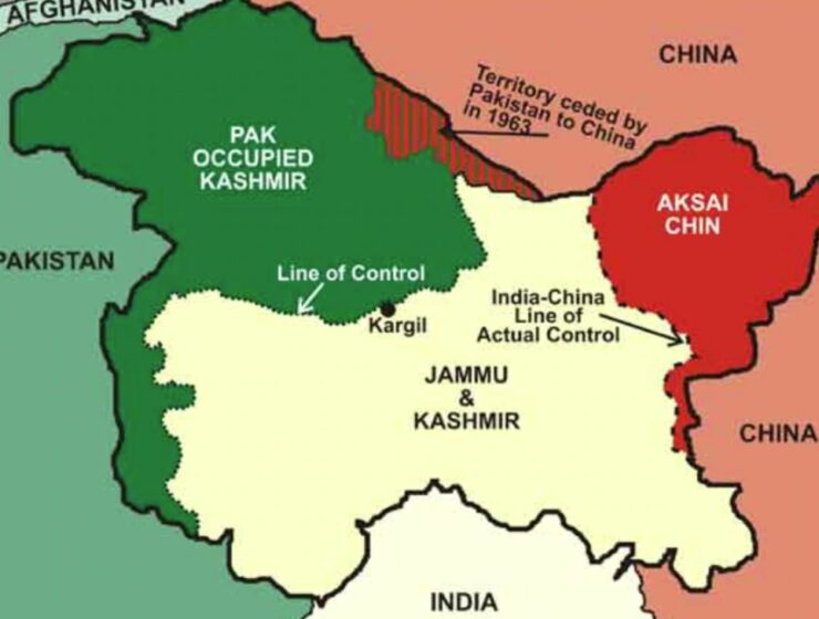 Jammu and Kashmir map Pakistan