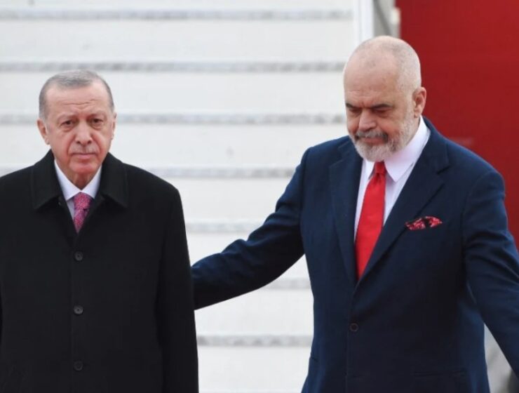 Recep Tayyip Erdogan and Edi Rama Turkey Albania