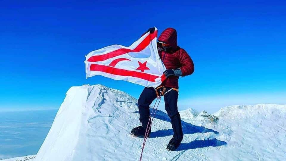 Occupied Northern Cyprus flag Antarctica Turkish Bircan Ouzun