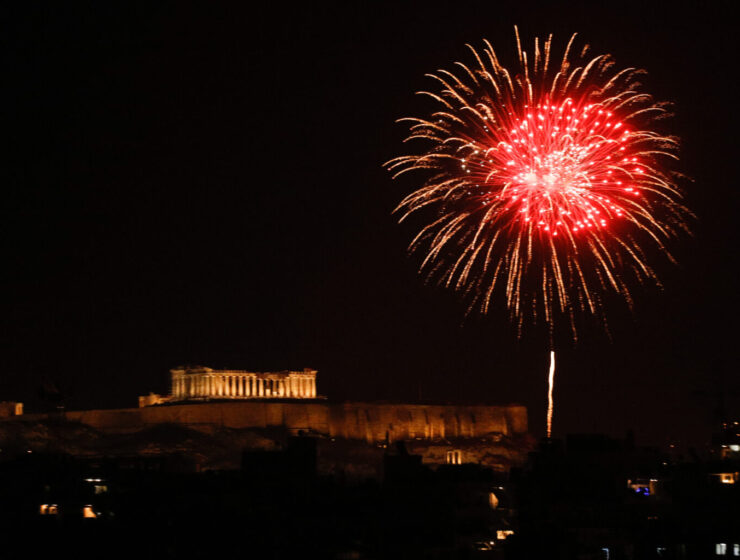 Athens NYE fireworks 2022