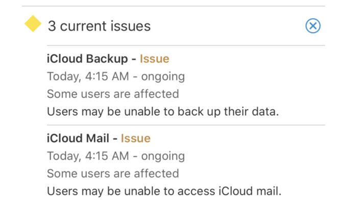 iCloud services down: Apple users unable to sign in 3