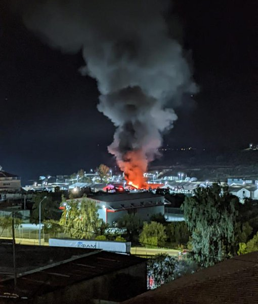 Fire contained on migrant camp on Lesvos 1