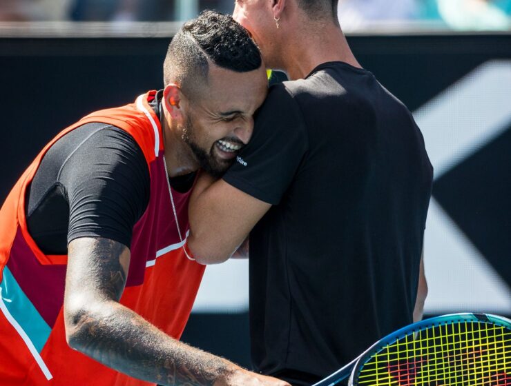 Kia Arena turns into Gladiator arena for the Australian double duo of Kyrgios Kokkinakis to reach their first Grand Slam semifinal with a 7-5 3-6 6-3 11