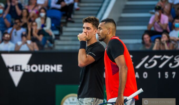 Aussie Greeks Nick Kyrgios and Thanasi Kokkinakis have powered into the Miami Open second round 6