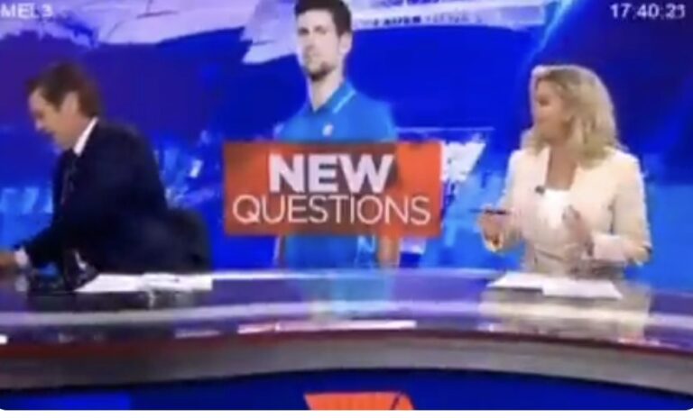 Aussie TV anchors caught trashing Novak Djokovic; called him a sneaky a**hole (video)