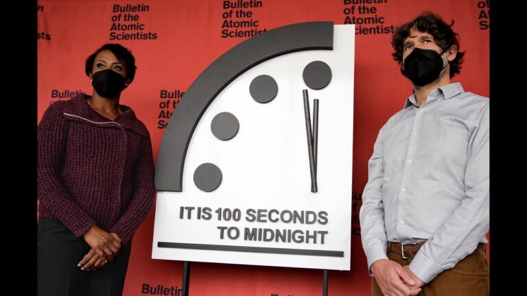 Doomsday Clock time close to the hour when the world will end (VIDEO)