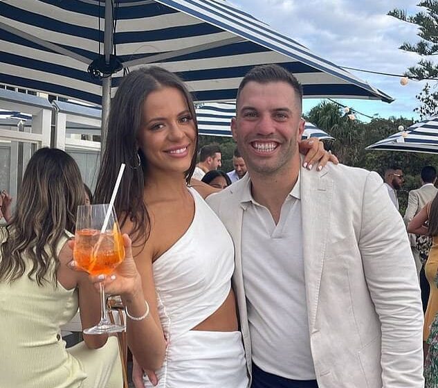 footy star james tedesco and his fiancee maria glinellis host their engagement party in sydney e1643075629189
