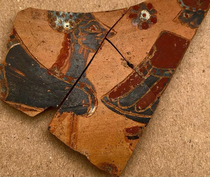 Velia, fragment of painted pottery