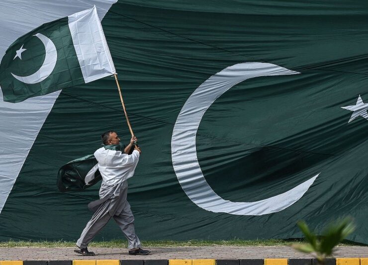 Pakistani flags