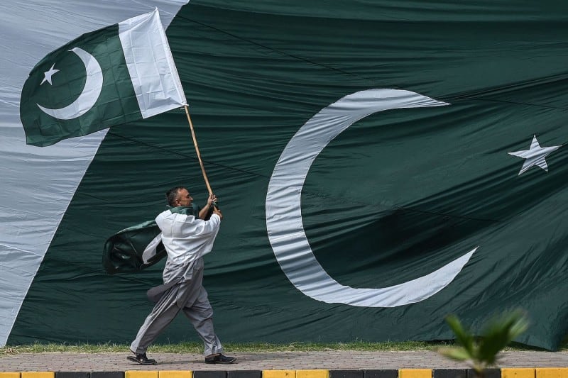 Pakistani flags