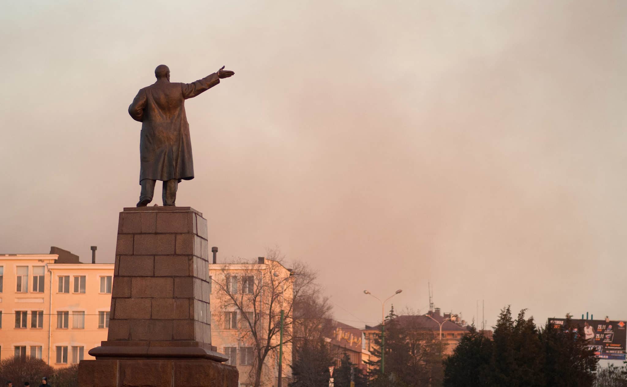 Statue of Lenin Greek