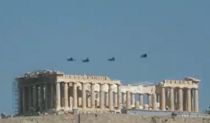 Greek Independence Day March 25, 2022 Rafale fighter jets Athens