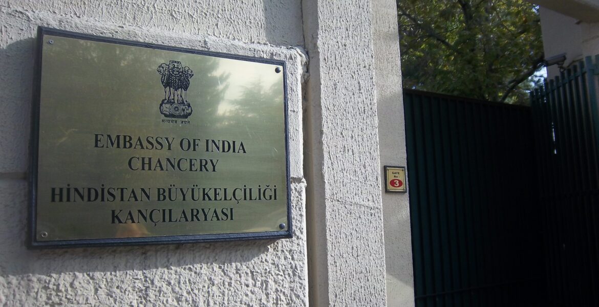 trolling Indian Embassy in Ankara Turkey