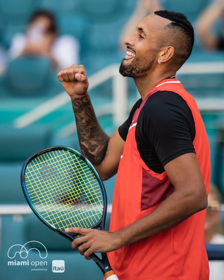 Nick Kyrgios takes out Fognini to move into the Miami Open 4th Round