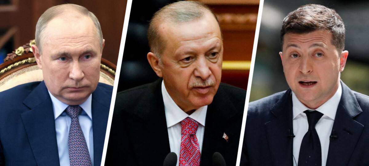 Russian President Vladimir Putin Recep Tayyip Erdogan Volodymr Zelensky Ukraine Turkey Ukrainian Turkish
