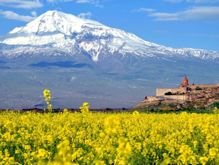 The Ararat valley Armenia