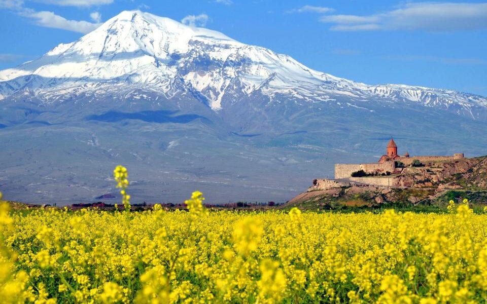 The Ararat valley Armenia