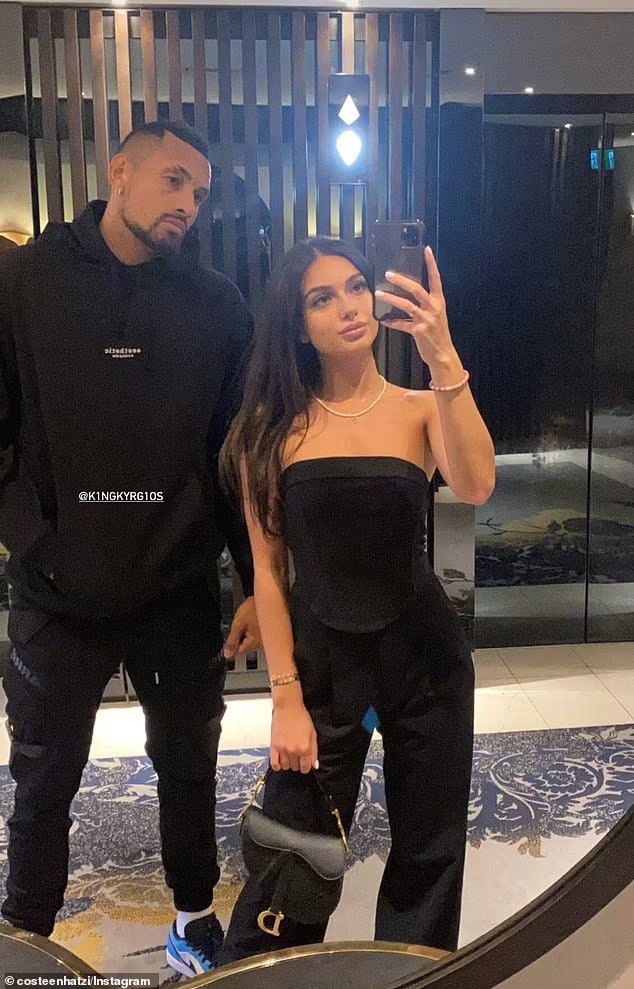 Lucky thing! Nick Krygios has gifted his 21-year-old girlfriend Costeen Hatzi a $15,900 Cartier Love bracelet - a day after hinting the couple have a serious future 