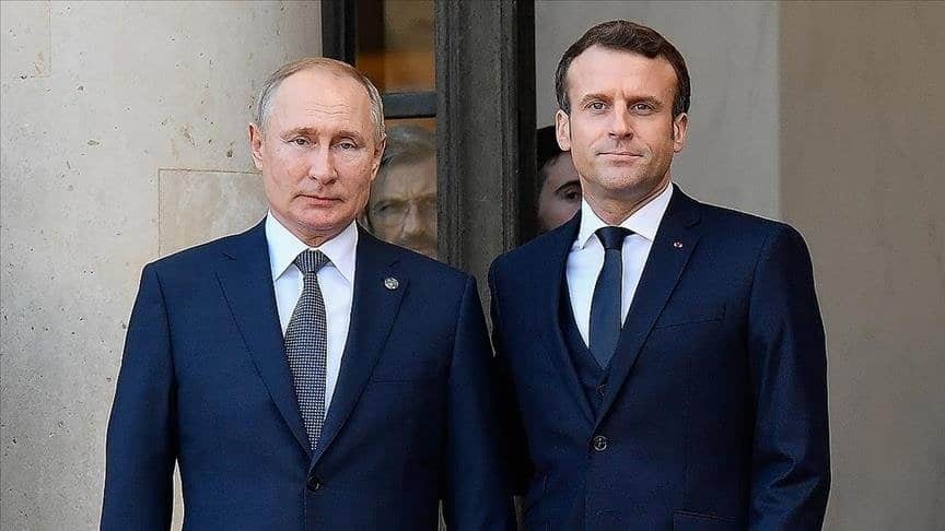 Russian President Vladimir Putin French President Emmanuel Macron France Mariupol