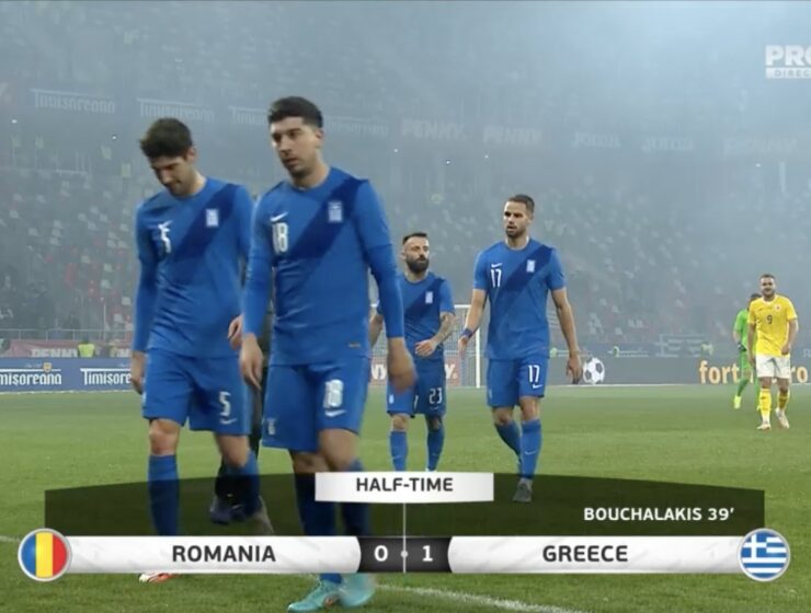 Romania 0-1 Greece in Friendly Match 2022 (highlights) 6