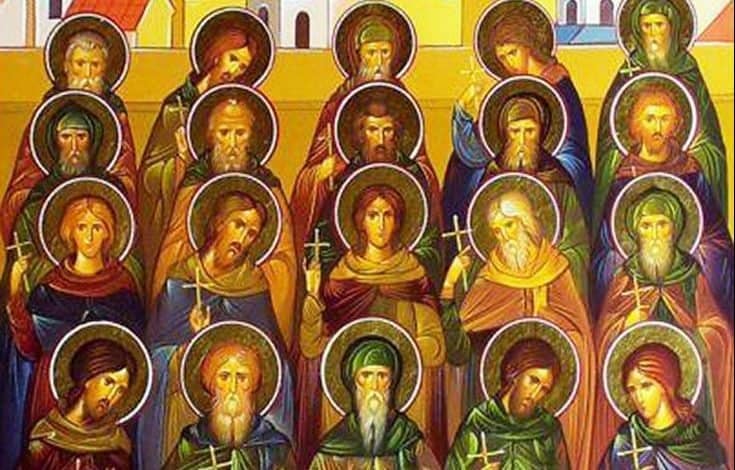 The Righteous Fathers slain at the Monastery of St. Savas (20th March) 5