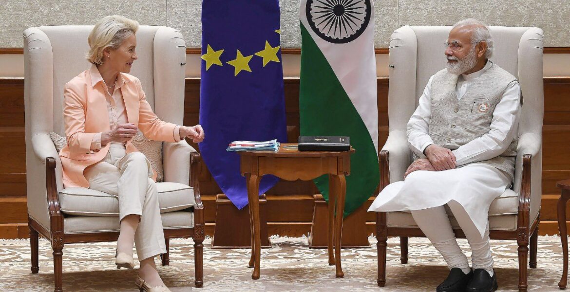Ursula von der Leyen Narendra Modi EU India