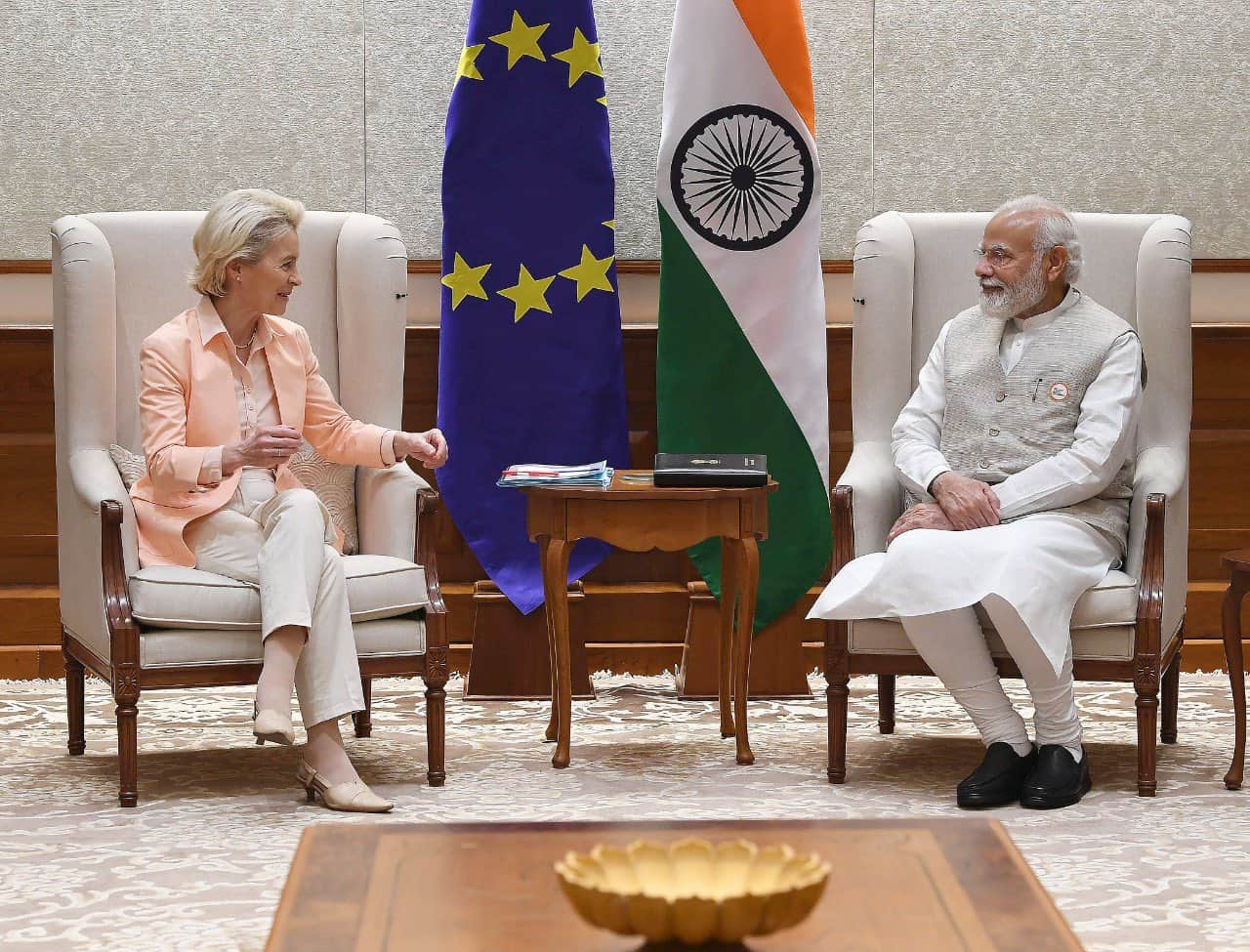 Ursula von der Leyen Narendra Modi EU India