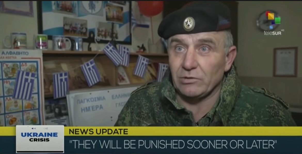 Andre Nichola Senior member of Greek Association of Donetsk Azov battalion