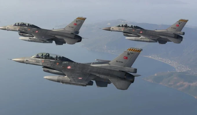 Turkish f-16 jets Turkey greek airspace